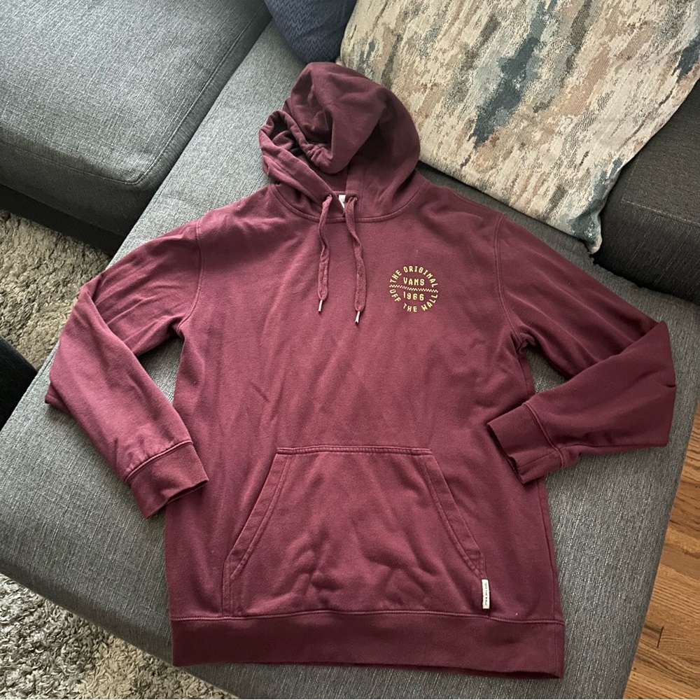 Vans Burgundy Hoodie for Men